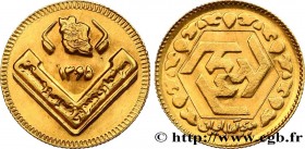 IRAN
Type : 1/4 Azadi SH1365 
Date : 1986 
Mint name / Town : Téhéran 
Quantity minted : - 
Metal : gold 
Millesimal fineness : 900  ‰
Diameter : 16,5...