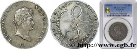 GERMANY - KINGDOM OF WESTPHALIA - JÉRÔME NAPOLÉON
Type : 2/3 Thaler ou gulden 
Date : 1811 
Mint name / Town : Clausthal 
Quantity minted : -- 
Metal ...