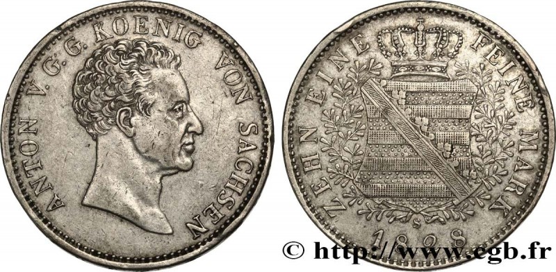 GERMANY - SAXONY
Type : 1 Thaler Antoine 
Date : 1828 
Mint name / Town : Leipzi...