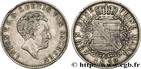 GERMANY - KINGDOM OF SAXONY - ANTHONY
Type : Thaler 
Date : 1832 
Mint name / Town : Dresde 
Quantity minted : 12857 
Metal : silver 
Millesimal finen...