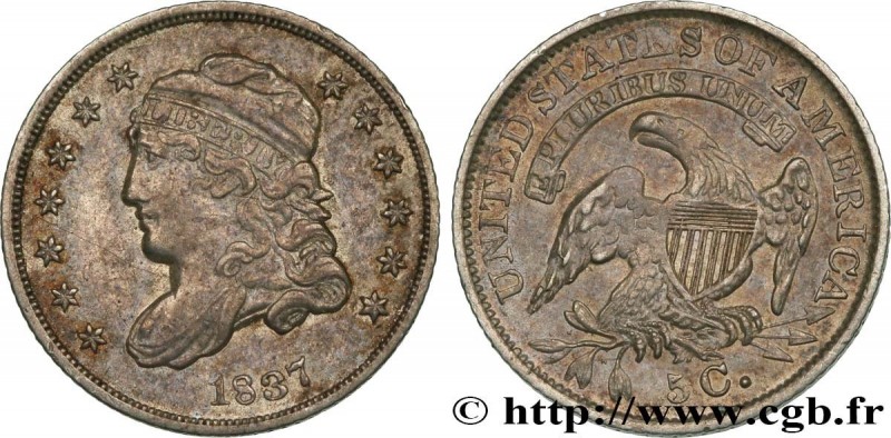 UNITED STATES OF AMERICA
Type : 5 Cents “capped bust” 
Date : 1837 
Mint name / ...