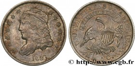 UNITED STATES OF AMERICA
Type : 5 Cents “capped bust” 
Date : 1837 
Mint name / Town : Philadelphie 
Quantity minted : 871000 
Metal : silver 
Millesi...
