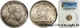 ETHIOPIA
Type : 1 Gersh Ménélik II EE1891 
Date : 1899 
Mint name / Town : Paris 
Quantity minted : 4000000 
Metal : silver 
Millesimal fineness : 835...