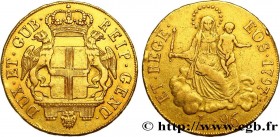 ITALY - REPUBLIC OF GENOA
Type : 96 Lire 
Date : 1797 
Mint name / Town : Gênes 
Quantity minted : - 
Metal : gold 
Millesimal fineness : 909  ‰
Diame...
