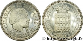 MONACO
Type : Essai de 10 Francs flan bruni Charles III 
Date : 1966 
Mint name / Town : Paris 
Quantity minted : 1000 
Metal : silver 
Millesimal fin...