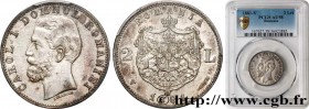 ROMANIA
Type : 2 Lei Charles Ier 
Date : 1881 
Mint name / Town : Vienne 
Quantity minted : 1150000 
Metal : silver 
Diameter : 27  mm
Orientation die...