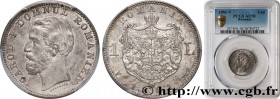 ROMANIA
Type : 1 Leu Charles Ier 
Date : 1881 
Mint name / Town : Vienne 
Quantity minted : 1800000 
Metal : silver 
Millesimal fineness : 835  ‰
Diam...