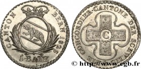SWITZERLAND - CANTON OF BERN
Type : 5 Batzen 
Date : 1826 
Mint name / Town : Berne 
Metal : billon 
Diameter : 26,5  mm
Orientation dies : 6  h.
Weig...