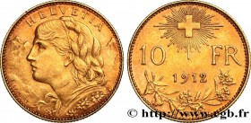 SWITZERLAND
Type : 10 Francs "Vreneli" 
Date : 1912 
Mint name / Town : Berne 
Quantity minted : 200000 
Metal : gold 
Millesimal fineness : 900  ‰
Di...