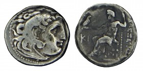 Kings of Macedon, Antigonos I lampsacus, (310-301) BC.
Sılver drachm, In the name and types of Alexander III. Lampsakos, Head of Herakles right, weari...
