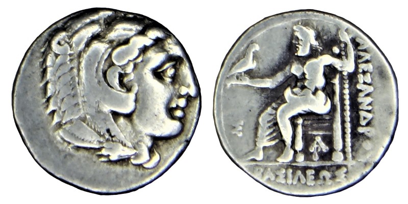 Kingdom of Macedon, Philip III. (336 323) BC.
sılver drachm, .Head of Heracles t...