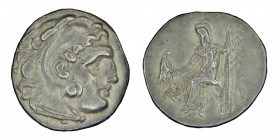 Kings of Macedon, Alexander III. The Great. (336-323) BC.
Silver drachm. Kolophon, s Herakles facing right, wearing a lion’s skin rev AΛEΞANΔPOY , Zeu...