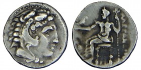 KINGS OF MACEDON. Alexander III 'the Great. (336 323) BC.
silver drachm, Head of Heracles to right, wearing lion skin headdress. Rev. ΑΛΕΞΑΝΔΡΟΥ Zeus ...