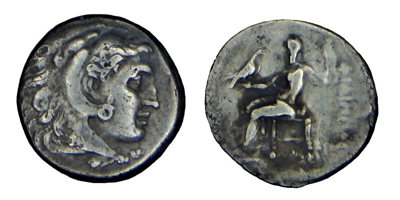 Kings of Macedon. Alexander III. (336 323 BC)
silver drachm .Head of Heracles to...