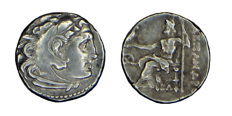 Kings of Macedon. Alexander III,( 336 323) BC.
sılver drachm, Head of Heracles t...