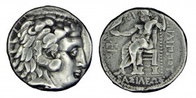 Seleucid Kingdom. Seleucus I, (312-281) BC. 
silver, tetradrachm. In the name of Philip III of Macedon, types of Alexander III. Struck circa 318/7-315...