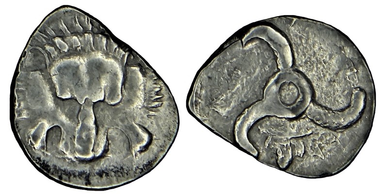 DYNASTS OF LYCIA. (380-360) BC. 
Sılver drachm. Third Stater Lion's scalp facing...