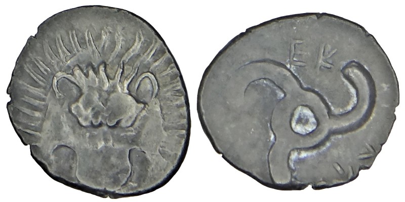 DYNASTS OF LYCIA. (380-360), BC. 
Sılver drachm. Facing lion's scalp. Rev. &#661...