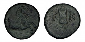 Pamphylia Aspendos, (370/330) BC. 
Bronze Horse protons / slingers, in the box letters. K K SNG BN 126. Condition:nıce: very, good
4,90 gr.17 MM.