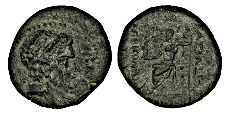 KINGS OF CILICIA. Tarkondimotos, circa (39-31) BC.
king of Eastern Cilicia, . AE...