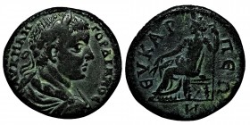 PHRYGIA. Eucarpeia. Gordian III (238-244).
 Ae. Obv: AV K M AN ΓOPΔIANOC. Laureate, draped and cuirassed bust right. Rev: EVKAPΠEΩN. Tyche seated left...