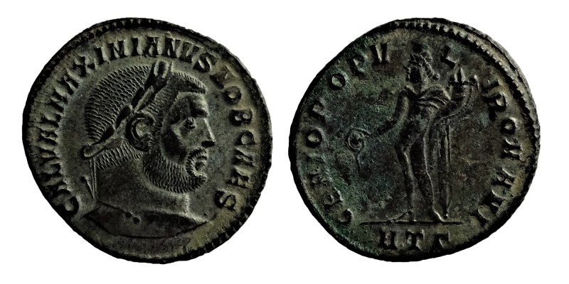 Maximianus, (286-305) AD, 
Heraclea, 297-8 AD, Follis, RIC-19b corr., officina Γ...