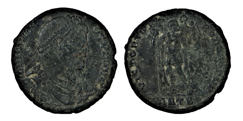 Jovianus (363-364)
 Double maiorina, Syria, Antioch, AE, Obverse: D N IOVIANV-S ...