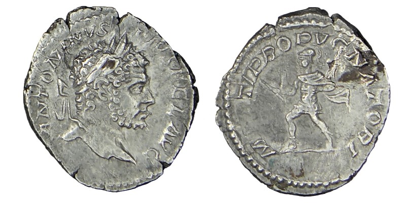 CARACALLA Augustus (198-217)
 drachm, 210-213, Rome. D / ANTONINVS PIVS AVG BRIT...