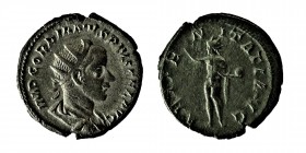 Gordianus III (238-244) 
 Antoninianus 241/243, Rome Half-length portrait with ray crown to the right, IMP GORDIANVS FEL AVG / Sol stands with globe t...