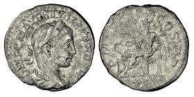 ALEXANDER SEVERUS, (222/235)
Sılver drachm.Obverse description: Alexander Sévère's laureate and draped bust on the right, seen three quarters behind, ...