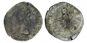 LUCIUS VERUS (166) 
Silver, Drachm, Roma Obverse: VERVS AVG ARM - PARTH MAX Laureate head of Lucius Vérus on the right (O *)
Reverse: TR P - VI. IMP -...