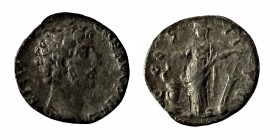 Marcus Aurelius, (161-180) 
Denarius Roma 169-170 AD. Av .: M ANTONINVS AVG TR P XXIIII, head with laurel wreath n.r. Rev .: SALVTI - AV-G COS III, Sa...