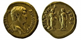 Hadrianus (117-138) 
Aureus, Rome, 134-138, AU Obverse: HADRIANVS AVG Draped bust right.
Reverse: FORTVNA SPES Fortuna standing right holding cornucop...