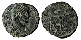 Julian II, (360 - 363) AD
 AE Doppelmaiorina 361 - 363 AD Mts. Antioch. Vs .: D N FL CL IVLI-ANVS P F AVG, draped armor bust with pearl diadem Rev .: ...