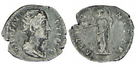 Faustina Senior. (AD. 147)
 (Wife of Antoninus Pius) Silver,drachm. Faustina, from A.D. 147. AT. 147.
RIC-A351; BMCRE-A373; RSC-32. Draped bust of Fau...