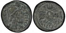 PHRYGIA. Synnada. Pseudo-autonomous (3rd century).
 Ae. Obv: ΘЄA PΩMH. Helmeted and draped bust of Roma right.Rev: CVNNAΔЄΩN. Clasped hands. SNG Copen...