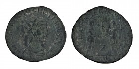 Diocletian (284-305) AD,
Antoninianus. Head of Emperor / Emperor and Jupiter holding a Victoria. Z incenter, XXI in Condition: very good
3,44 gr. 20 m...