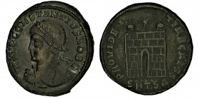 CONSTANTIUS II Caesar, (324-327). 
Follis. Antioch. Obv: FL IVL CONSTANTIVS NOB C. Laureate, draped and cuirassed bust left. Rev: PROVINDENTIAE CAESS/...