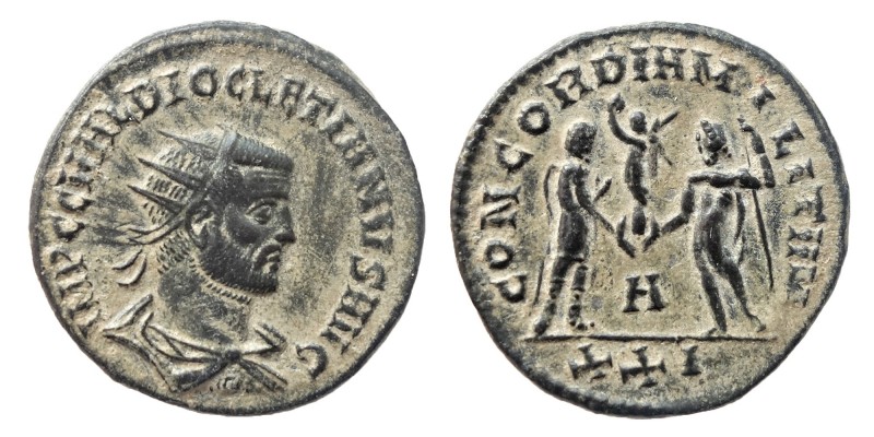 Diocletianus, Antoninianus (284/305) AD. AE
Obv. IMP CC VAL DIOCLETIANUS AVG Rad...