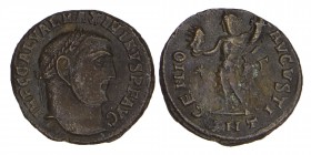 Galerius - Severus II. (949-970)
Maximinus Daia 305-313
Follis312 Antiochia (ANT / Stern-H) Av .: IMP C GAL VAL MAXIMINVS PF AVG, Belorb. Head r. Rev ...