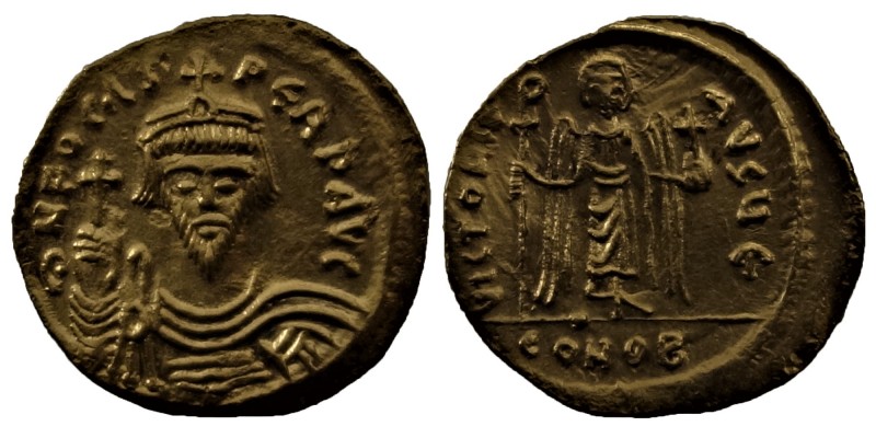 Phocas Solidus, (602-610) 
 Constantinople Grade: XF- Literature: Sear 620, Frie...