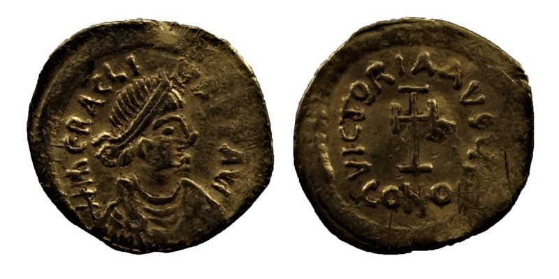 HERACLIUS (610-641) 
GOLD Tremissis. Constantinople. Obv: d N hERACLIYS P P AVG....