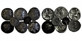 greek and roman, mixed 8 coins. As shown in the picture.