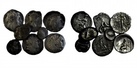 8 Greek coins. As shown in the picture.