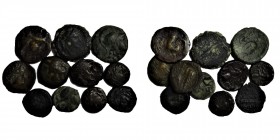greek and roman, mixed 11 coins. As shown in the picture.