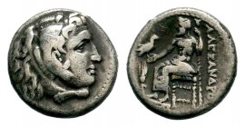 Kingdom of Macedon, Alexander III 'The Great' (336-323 B.C.). AR drachm
Condition: Very Fine

Weight: 4,12 gr
Diameter: 16,40 mm