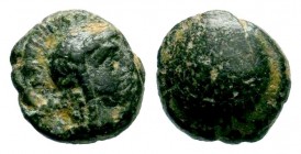 PAMPHYLIA. Side. Ae (1st century BC).
Condition: Very Fine

Weight: 1,06 gr
Diameter: 9,50 mm