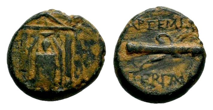 PAMPHYLIA, Perge. II-I Century BC. Æ 
Condition: Very Fine

Weight: 4,32 gr
Diam...
