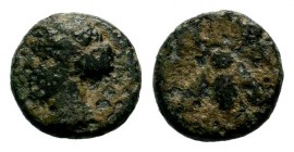 IONIA. Ephesos. Ae (Circa 290-281 BC).
Condition: Very Fine

Weight: 1,36 gr
Diameter: 10,50 mm