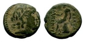 SELEUKIS & PIERIA. Seleukeia Pieria. Ae (1st century BC).
Condition: Very Fine

Weight: 2,78 gr
Diameter: 13,20 mm